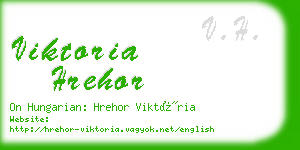 viktoria hrehor business card